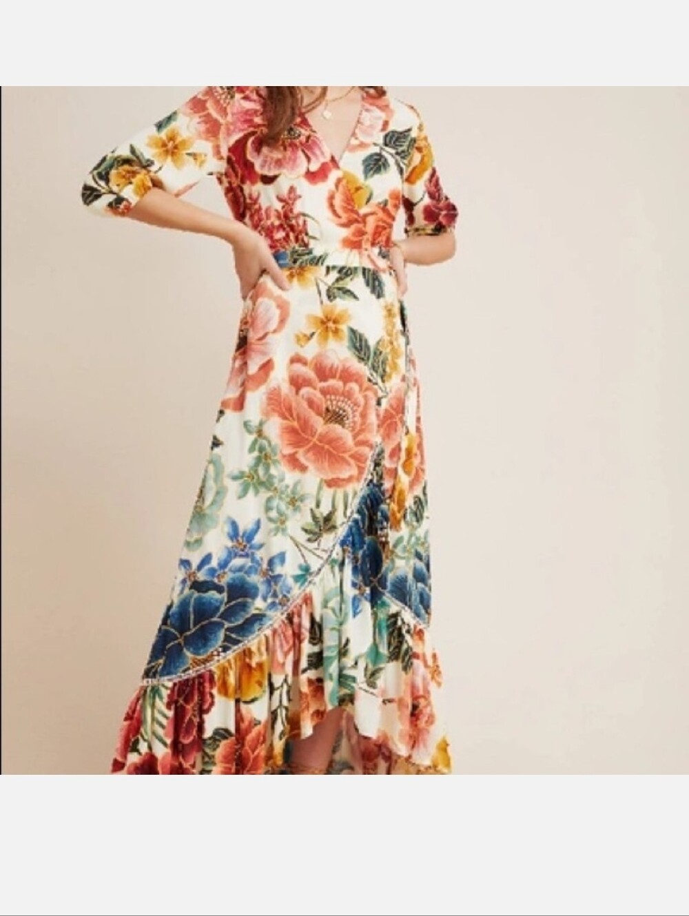Anthropologie Farm Rio Wrap Dress